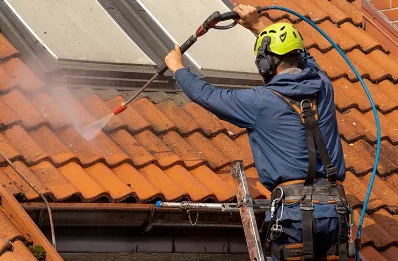 Démoussage et hydrofuge de toiture à Rémuzat